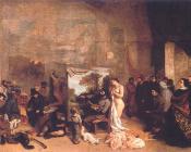 The Artist's Studio( A True Allegory Concerning Seven Years of My Artistic Life) - 古斯塔夫·库尔贝